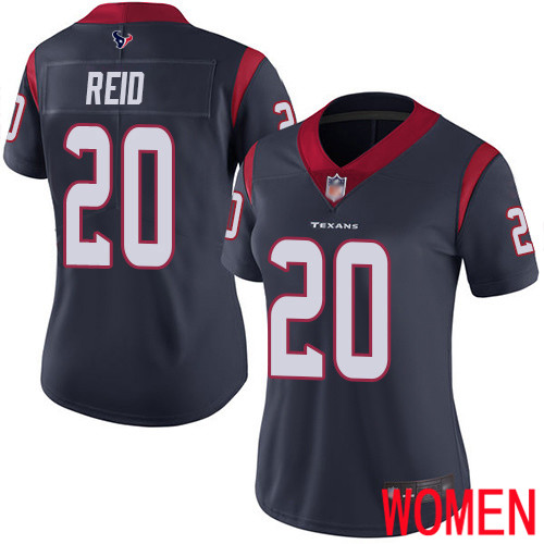 Houston Texans Limited Navy Blue Women Justin Reid Home Jersey NFL Football #20 Vapor Untouchable->women nfl jersey->Women Jersey